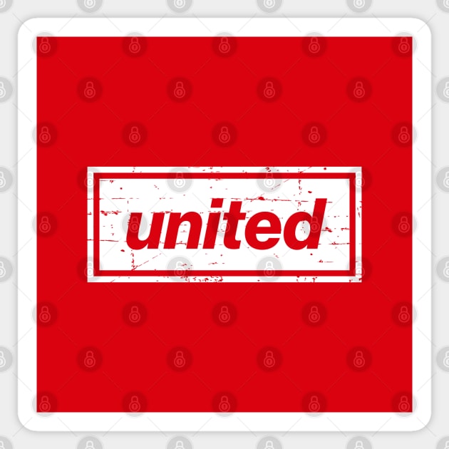 The United Football Indie Music Manchester Light Sticker by Butter Creative